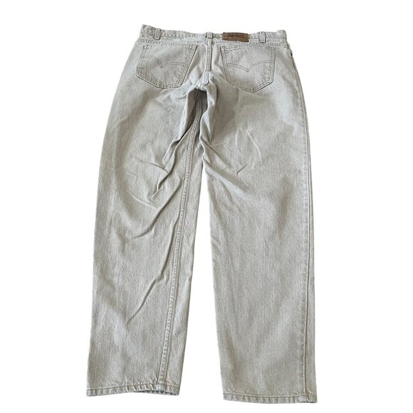 Vintage Levi's 550 Jeans Men's Size 36x32 Tan Denim Relaxed Tapered - Flawed - Picture 6 of 6